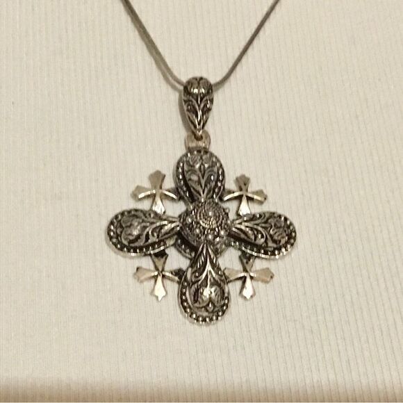 Sterling Silver Signed 900 Jerusalem HEAVY - Picture 4 of 6